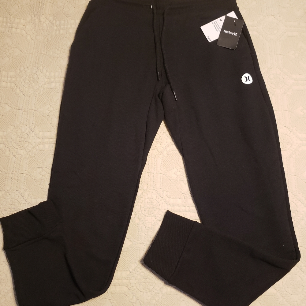 HURLEY Mens NWT Black Medium Joggers